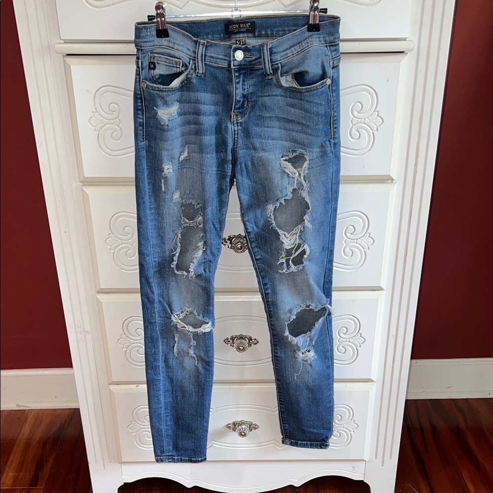 Judy Blue Ripped Blue skinny Jeans